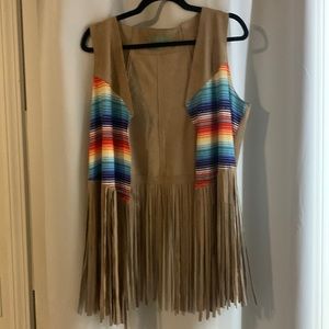 Western Style Fringe Vest
